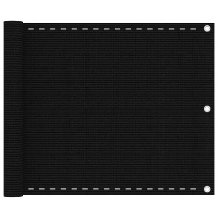 Black HDPE balcony awning 75x600 cm by vidaXL, Umbrellas - Ref: Foro24-311031, Price: 18,61 €, Discount: %