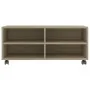 Mueble de TV ruedas madera contrachapada color roble 90x35x35cm de vidaXL, Muebles TV - Ref: Foro24-800183, Precio: 61,30 €, ...