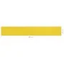 Toldo para balcón HDPE amarillo 90x600 cm de vidaXL, Sombrillas - Ref: Foro24-310999, Precio: 17,75 €, Descuento: %