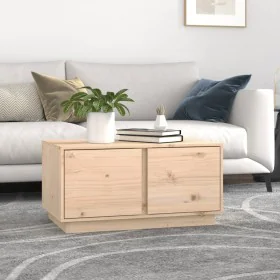 Mesa de centro de madera maciza de pino 80x50x40 cm de vidaXL, Mesas de centro - Ref: Foro24-814419, Precio: 64,44 €, Descuen...