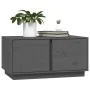 Couchtisch aus massivem grauem Kiefernholz, 80 x 50 x 40 cm von vidaXL, Couchtisch - Ref: Foro24-814421, Preis: 68,35 €, Raba...