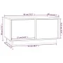 Couchtisch aus massivem grauem Kiefernholz, 80 x 50 x 40 cm von vidaXL, Couchtisch - Ref: Foro24-814421, Preis: 68,35 €, Raba...