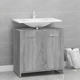 Badezimmerschrank aus grauem Sonoma-Sperrholz 60x33x60 cm von vidaXL, Badezimmermöbel - Ref: Foro24-815526, Preis: 47,26 €, R...