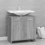 Armario de baño madera contrachapada gris Sonoma 60x33x60 cm de vidaXL, Muebles de baño - Ref: Foro24-815526, Precio: 49,20 €...