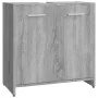 Armario de baño madera contrachapada gris Sonoma 60x33x60 cm de vidaXL, Muebles de baño - Ref: Foro24-815526, Precio: 49,20 €...