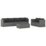 7-piece garden sofa set with gray synthetic rattan cushions by vidaXL, Garden sets - Ref: Foro24-3059493, Price: 737,97 €, Di...