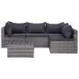 7-piece garden sofa set with gray synthetic rattan cushions by vidaXL, Garden sets - Ref: Foro24-3059493, Price: 737,97 €, Di...