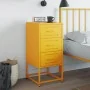 Mesita de noche acero amarillo mostaza 36x39x78 cm de , Mesitas de noche - Ref: Foro24-846584, Precio: 76,98 €, Descuento: %