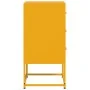 Mesita de noche acero amarillo mostaza 36x39x78 cm de , Mesitas de noche - Ref: Foro24-846584, Precio: 76,98 €, Descuento: %