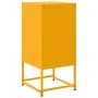Mesita de noche acero amarillo mostaza 36x39x78 cm de , Mesitas de noche - Ref: Foro24-846584, Precio: 76,98 €, Descuento: %