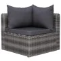 7-piece garden sofa set with gray synthetic rattan cushions by vidaXL, Garden sets - Ref: Foro24-3059493, Price: 737,97 €, Di...