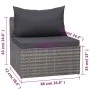 7-piece garden sofa set with gray synthetic rattan cushions by vidaXL, Garden sets - Ref: Foro24-3059493, Price: 737,97 €, Di...