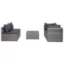 9-teiliges Gartenmöbel-Set und graue synthetische Rattankissen von vidaXL, Gartensets - Ref: Foro24-3059495, Preis: 890,95 €,...
