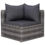 9-piece garden furniture set and gray synthetic rattan cushions by vidaXL, Garden sets - Ref: Foro24-3059495, Price: 890,95 €...