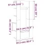 Flurmöbel 2 Stück Sonoma graues Sperrholz von vidaXL, Schließfächer und Lagerschränke - Ref: Foro24-3114180, Preis: 124,07 €,...