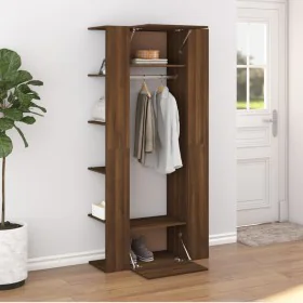 Hallway furniture 2 units oak brown plywood by vidaXL, Lockers and storage cabinets - Ref: Foro24-3114181, Price: 123,18 €, D...