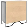Engineered wood gray Sonoma shoerack 80x38x78 cm by , Shoe racks and shoe organizers - Ref: Foro24-848652, Price: 66,03 €, Di...