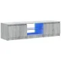 TV cabinet with LED lights Sonoma gray 140x40x35.5 cm by vidaXL, TV Furniture - Ref: Foro24-822682, Price: 97,09 €, Discount: %