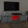 TV cabinet with LED lights Sonoma gray 140x40x35.5 cm by vidaXL, TV Furniture - Ref: Foro24-822682, Price: 97,09 €, Discount: %