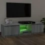 TV cabinet with LED lights Sonoma gray 140x40x35.5 cm by vidaXL, TV Furniture - Ref: Foro24-822682, Price: 97,09 €, Discount: %