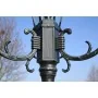 Gartenlaternenpfahl 2 Arme 230 cm dunkelgrün/schwarzes Aluminium von vidaXL, Außenbeleuchtung - Ref: Foro24-40244, Preis: 175...