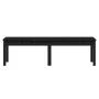 Banco jardín 2 plazas madera maciza pino negro 159,5x44x45 cm de vidaXL, Bancos de jardín - Ref: Foro24-824015, Precio: 61,53...