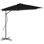 Sombrilla de jardín con palo de acero negro 300x230cm de vidaXL, Sombrillas - Ref: Foro24-312520, Precio: 98,78 €, Descuento: %