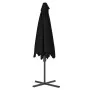 Sombrilla de jardín con palo de acero negro 300x230cm de vidaXL, Sombrillas - Ref: Foro24-312520, Precio: 98,78 €, Descuento: %