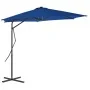 Sombrilla de jardín con palo de acero azul 300x230cm de vidaXL, Sombrillas - Ref: Foro24-312521, Precio: 76,40 €, Descuento: %