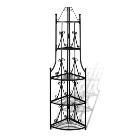 Estante De Planta De Esquina Negro de vidaXL, Soportes para macetas - Ref: Foro24-40782, Precio: 73,91 €, Descuento: %