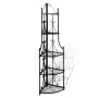 Schwarzes Eck-Pflanzenregal von vidaXL, Topfständer - Ref: Foro24-40782, Preis: 73,91 €, Rabatt: %