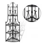 Estante De Planta De Esquina Negro de vidaXL, Soportes para macetas - Ref: Foro24-40782, Precio: 74,17 €, Descuento: %
