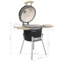 Kamado Barbecue Grill Ceramic Burner 76 Cm by vidaXL, Barbecues - Ref: Foro24-41139, Price: 332,45 €, Discount: %