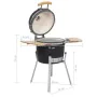 Kamado Barbecue Grill Keramikbrenner 76 cm von vidaXL, Grillen - Ref: Foro24-41139, Preis: 319,13 €, Rabatt: %