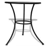 Black and white mosaic terrace bistro table 60 cm by vidaXL, Garden tables - Ref: Foro24-41532, Price: 97,71 €, Discount: %