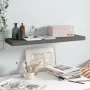 Glossy gray MDF floating wall shelf 80x23.5x3.8 cm by vidaXL, Shelves and shelves - Ref: Foro24-323793, Price: 20,44 €, Disco...
