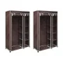 Braune Stoffschränke, 2 Einheiten von vidaXL, Kleiderschränke - Ref: Foro24-60722, Preis: 80,25 €, Rabatt: %