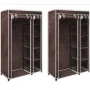 Braune Stoffschränke, 2 Einheiten von vidaXL, Kleiderschränke - Ref: Foro24-60722, Preis: 80,25 €, Rabatt: %