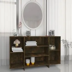 Rauchiger Eichenfurnier-Holzschrank 120x30x75 cm von vidaXL, Sideboards - Ref: Foro24-813065, Preis: 66,11 €, Rabatt: %