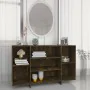 Aparador de madera de ingeniería roble ahumado 120x30x75 cm de vidaXL, Aparadores - Ref: Foro24-813065, Precio: 66,08 €, Desc...