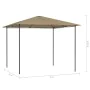 Taupe gray gazebo 3x3x2.6 m 160 g/m² by vidaXL, Tents and gazebos - Ref: Foro24-313609, Price: 160,53 €, Discount: %