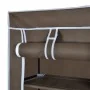 Schuhregal aus Stoff mit braunem Bezug 57x29x162 cm von vidaXL, Schuhregale und Schuhorganisatoren - Ref: Foro24-240492, Prei...