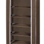 Schuhregal aus Stoff mit braunem Bezug 57x29x162 cm von vidaXL, Schuhregale und Schuhorganisatoren - Ref: Foro24-240492, Prei...
