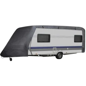 Graue L-Wohnwagenabdeckung von vidaXL, Autoaufbewahrungsabdeckungen - Ref: Foro24-210095, Preis: 125,71 €, Rabatt: %