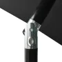 Sombrilla con LED y poste de acero negro 2x3 m de vidaXL, Sombrillas - Ref: Foro24-313792, Precio: 66,01 €, Descuento: %