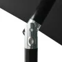 Umbrella with LED and black steel pole 2x3 m by vidaXL, Umbrellas - Ref: Foro24-313792, Price: 66,01 €, Discount: %