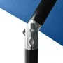 Sombrilla con LED y poste de acero azul azure 2x3 m de vidaXL, Sombrillas - Ref: Foro24-313793, Precio: 66,22 €, Descuento: %