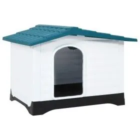 Blue polypropylene dog house 90.5x68x66 cm by vidaXL, Dog kennels - Ref: Foro24-152229, Price: 134,88 €, Discount: %