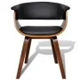 Dining chairs, set of 4, curved wood and artificial leather by vidaXL, dining chairs - Ref: Foro24-270547, Price: 686,46 €, D...