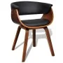Dining chairs, set of 4, curved wood and artificial leather by vidaXL, dining chairs - Ref: Foro24-270547, Price: 686,46 €, D...